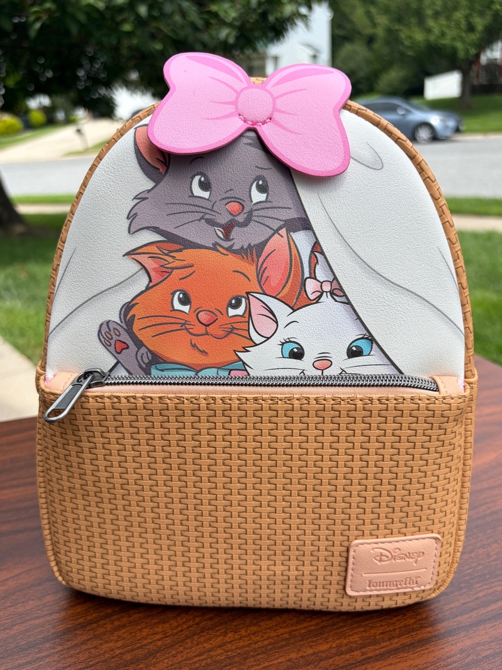 Loungefly Aristocats Marie Toulouse Berlioz Basket Mini Backpack NWT